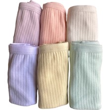 Dondeza Tutku Pastel Renk Fitilli Kız Çocuk Boxer Külot 6'lı
