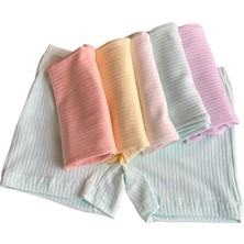 Dondeza Tutku Dondeza Kız Çocuk Pastel Renk Fitilli Pamuklu Boxer 6'lı Paket