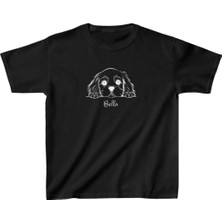 Tarz Yeri Unisex Çocuk Baskılı T-Shirt - Siyah