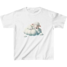 Tarz Yeri Unisex Çocuk Baskılı T-Shirt - Beyaz