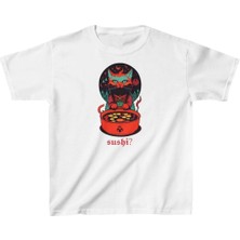 Tarz Yeri Çocuk Baskılı T-Shirt - Beyaz