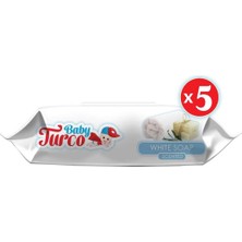Baby Turco Islak Havlu Beyaz Sabun 90 AdetX5 Adet