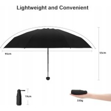 G-XQTE Seyahat Şemsiyesi Yağmur ve Güneş Için Kılıflı Mini Şemsiyeler Uv Sun Umbrella (Yurt Dışından)