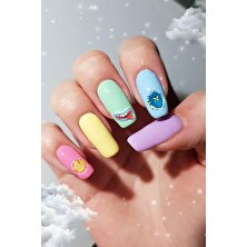 Korona Virus Espirili Nail Art Süsü-Tırnak Dövmesi