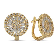 ÇGK KUYUMCULUK Taşlı Altın Küpe CGKKP010