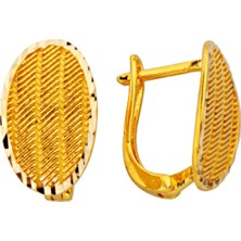 ÇGK KUYUMCULUK Kalemli Altın Küpe CGKKP014