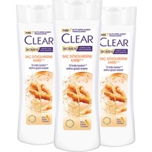 Clear Women Kepeğe Karşı Etkili Şampuan Zencefil Özü 350 ml X3