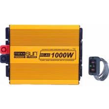 Mexxsun Tam Sinus Şarjlı / Ekranlı 12V 1000W Inverter