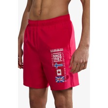 Napapijri V-Sahtu Erkek Kırmızı Deniz Şortu NP0A4HONR251