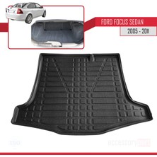 Acpar Ford Focus 2 Sedan 2005-2011 Arası Bagaj Havuzu Siyah