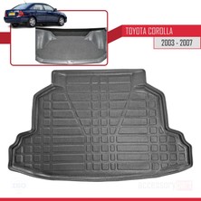 Acpar Toyota Corolla Sedan 2003-2007 Arası Bagaj Havuzu Siyah