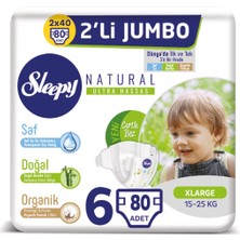 Sleepy Natural Fırsat Bebek Bezi 6 Numara 80 Adet