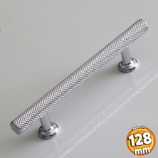Badem10 Doruk Kulp 128 mm Krom Renk Mobilya Mutfak Çekmece Dolabı Dolap Kulpları Kapak Kulpu Kulbu Metal