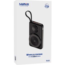 Sunix 10000 Mah 15W Kablosuz 22.5W Kablolu 2,5W Saat Şarj Wireless Powerbank