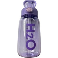 H2o Çocuk Matara Suluk Pipetli 800 ml Mor Renk