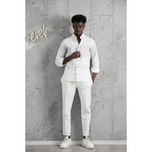 Advante Panolu Yaka Düğmeli Pamuklu Slimfit Yazlık Gömlek