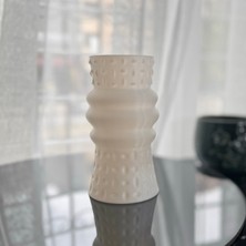 Limon 3Design Modern ve Şık Iskandinav Tarzda Beyaz Dekoratif Vazo