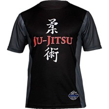 Dosmai Dijital Baskılı Jujitsu Bisiklet Yaka Spor T-shirt Jit014