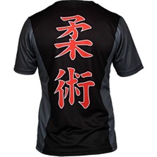 Dosmai Dijital Baskılı Jujitsu Bisiklet Yaka Spor T-shirt Jit014