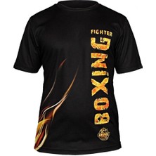 Dosmai Dijital Baskılı Boxing Fighter Bisiklet Yaka Spor T-shirt Bxt072