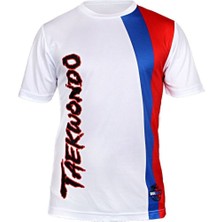 Dosmai Dijital Baskılı Taekwondo Bisiklet Yaka Spor T-shirt Tkt126