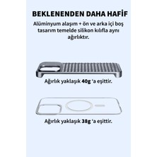 Deilmi IPhone 14 Pro Max Uyumlu Gövde Koruyucu Metal Soğutma Özellikli Aromaterapi Kokulu Iron Kapak