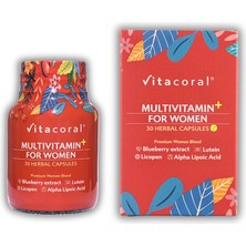 Vitacoral Multivitamin For Women 30'lu Bitkisel Kapsül