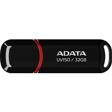 Adata A-Data USB Flash UV150 Usb3.0 32GB AUV150-32G-RBK 90-25MBPS Siyah