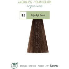 Organica Krem Boya 8.0 Yoğun Açık Kumral 100 ml