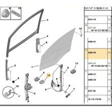 Sağ Cam Düğme Bipper (BPE387016-6490H0)