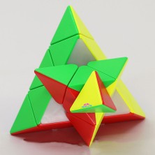 Hediyecik Moyu Speed Pyraminx Mıknatıslı Manyetik Zeka Küpü Akıl Küpü  Küp Stickerless