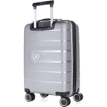 ÇÇS 5241  KABİN BOY VALİZ PP GÜMÜŞ