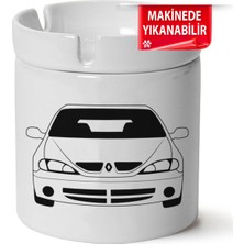 Megane 1 Baskılı Porselen At-Söndür Küllük (Kl-Otmbl-Rnlt)