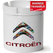 Citroen Logo Baskılı Porselen At-Söndür Küllük (Kl-Otmbl-Ctrn)