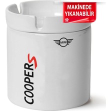 Mini Cooper Logo Baskılı Porselen At-Söndür Küllük (Kl-Otmbl-Mn)