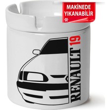 Renault 19 Baskılı Porselen At-Söndür Küllük (Kl-Otmbl-Rnlt)