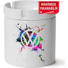 Vw Logo Baskılı Porselen At-Söndür Küllük (Kl-Otmbl-Vw)