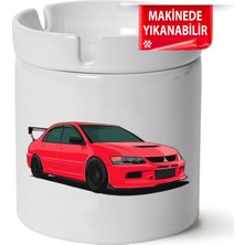 Mitsubishi EVO9BASKILI Porselen At-Söndür Küllük (Kl-Otmbl-Mtsbh)