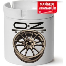 Çakılap Ozracing Baskılı Porselen At-Söndür Küllük (Kl-Otmbl-Mdfy)