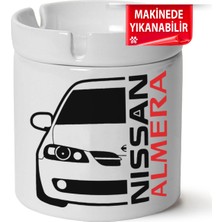 Çakılap Nissan Almira Baskılı Porselen At-Söndür Küllük (Kl-Otmbl-Nssn)