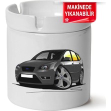 Çakılap Ford Focus Mk2 Baskılı Porselen At-Söndür Küllük (Kl-Otmbl-Frd)