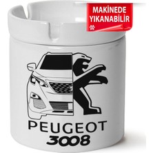 Çakılap Peugeot 3008BASKILI Porselen At-Söndür Küllük (Kl-Otmbl-Pgt)