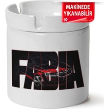 Çakılap Skoda Fabia 3 Baskılı Porselen At-Söndür Küllük (Kl-Otmbl-Skd)