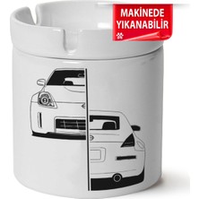 Çakılap Nissan 350Z Baskılı Porselen At-Söndür Küllük (Kl-Otmbl-Nssn)