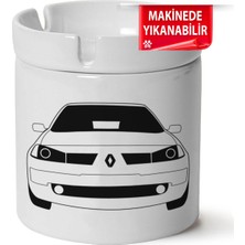 Çakılap Megane 2 Baskılı Porselen At-Söndür Küllük (Kl-Otmbl-Rnlt)