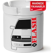 Çakılap Renault Flash Baskılı Porselen At-Söndür Küllük (Kl-Otmbl-Rnlt)