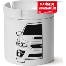 Çakılap Subaru Baskılı Porselen At-Söndür Küllük (Kl-Otmbl-Sbr)