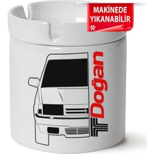 Çakılap Tofaş Doğan Baskılı Porselen At-Söndür Küllük (Kl-Otmbl-Tfş)