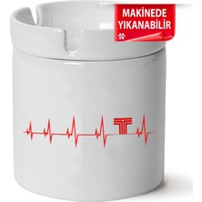 Çakılap Tofaş Logo Baskılı Porselen At-Söndür Küllük (Kl-Otmbl-Tfş)