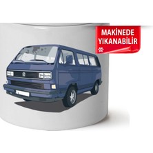 Çakılap Vw Transporter T3 Baskılı Porselen At-Söndür Küllük (Kl-Otmbl-Vw)